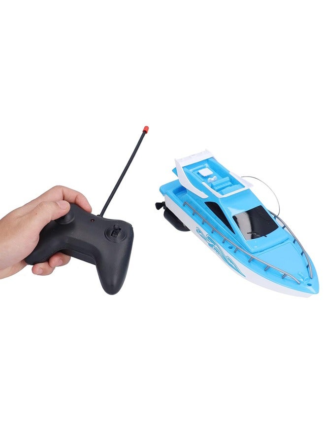 Arabest Racing Boat Toys,Children's Mini Remote Control Boat,Rc Boat 2.4ghz High Speed Battery Powered for Lake for Swimming Pool,Children's Birthday Gift Toy(Blue) - Image 2