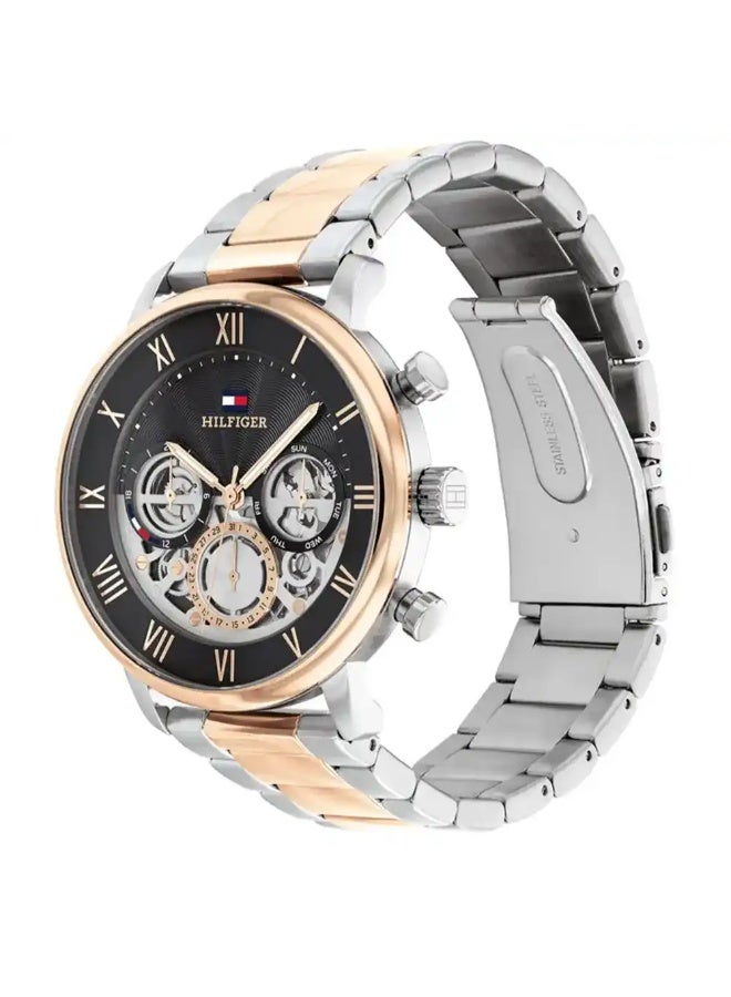 Tommy Hilfiger Men’s Watch – Model 1710570 | Elegant Two-Tone Silver & Gold Design - Image 2
