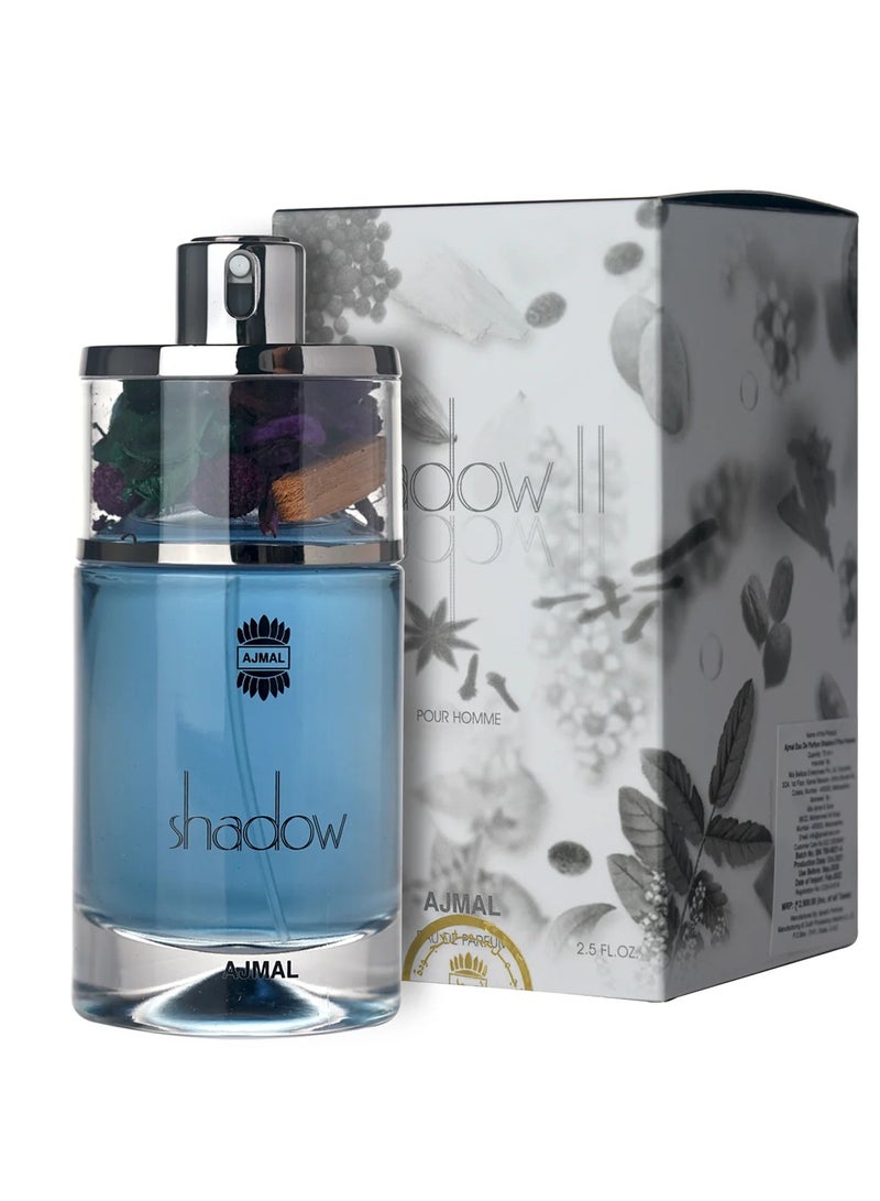 Ajmal Shadow Eau De Parfum For Men - 75 ML - Image 2