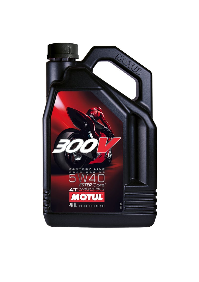 Motul 300V 5W40 100% Synthetic Road Racing Engine Oil 4L (104115) - Image 4