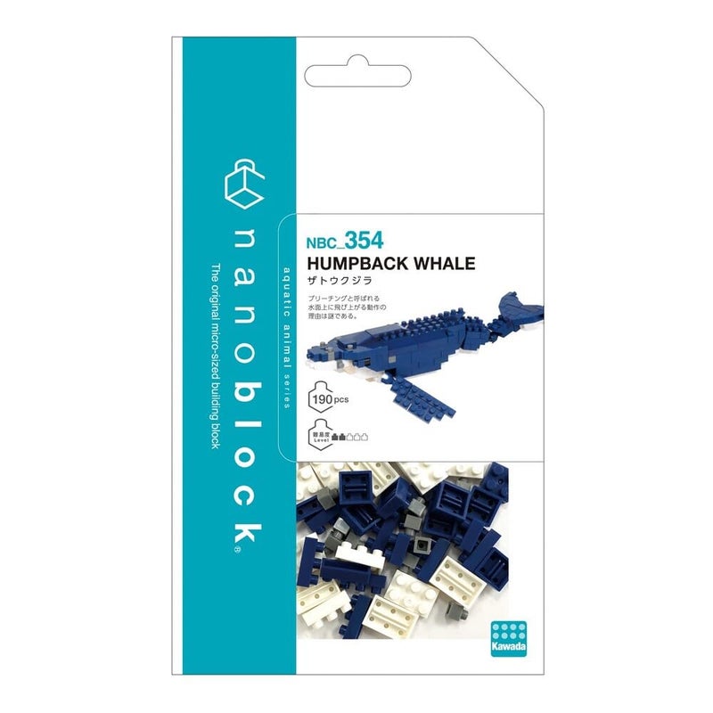 Kawada nanoblock - Sea Friends - Humpback Whale, Collection Series Building Kit - Image 3
