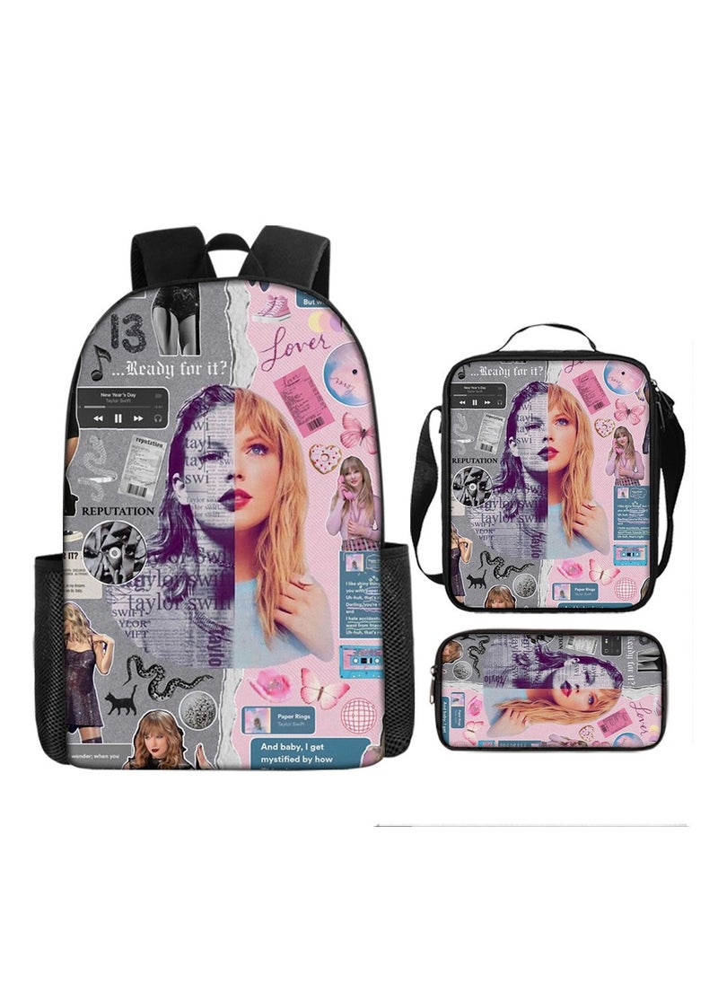 Taylor Swift Taylor Swift Student School Bag Cartoon Character Backpack 29*16*42 cm 