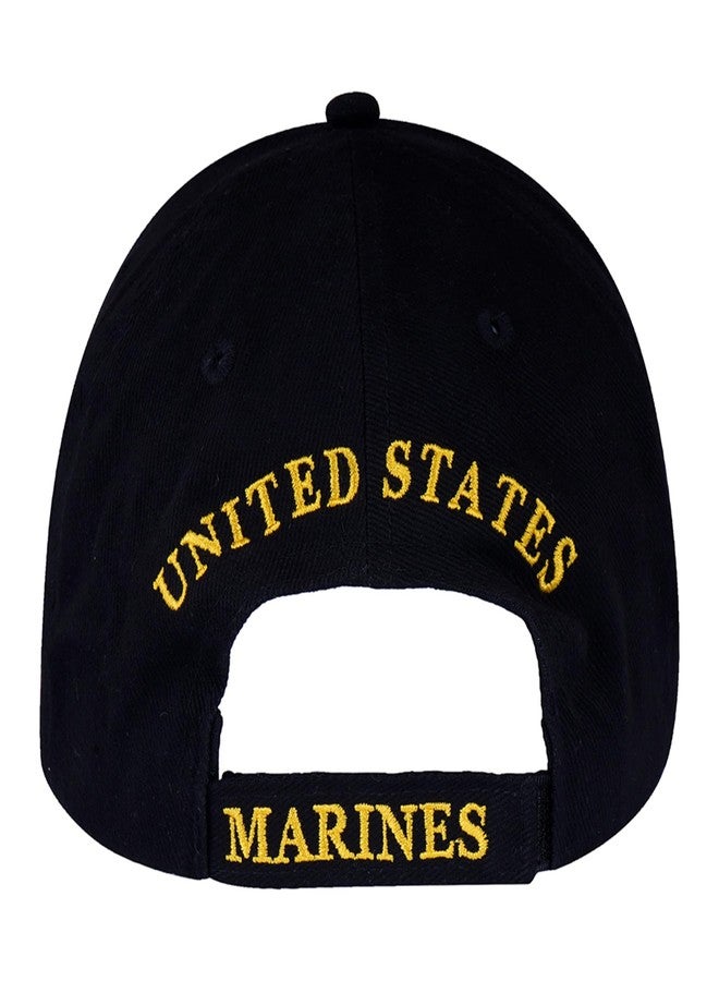 Trendy Zone 21 USMC Hat for Men and Women | Unisex Black US Marine Corps Cap, Officially Licensed Product | The Few, The Proud | Black - Image 3