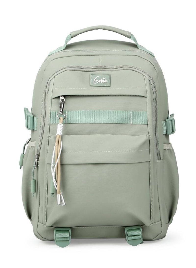 Genie Berry Laptop Backpack for Girls (27L) | Modern Office, College & Travel Laptop Backpack | Multi-Compartment, Padded Laptop Sleeve | Green - Image 1