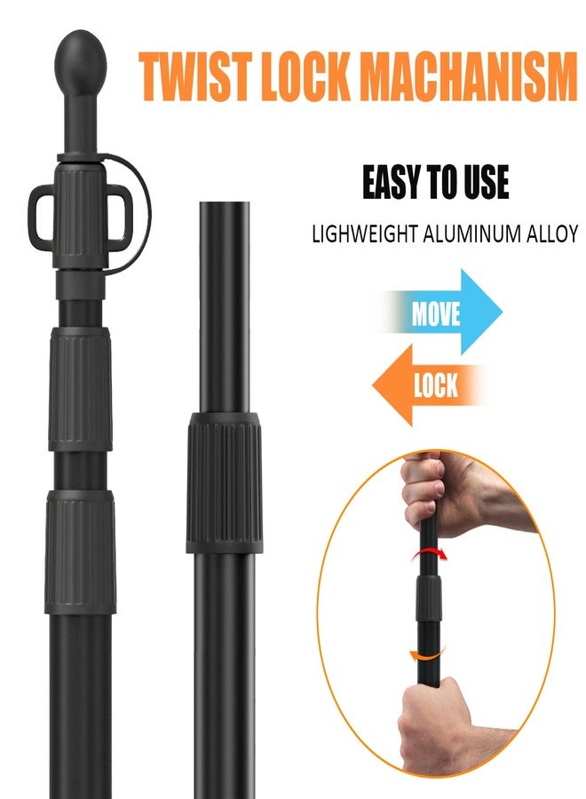 WILDROAD Tarp Poles Tent Poles Canopy Poles 7.7 ft, Telescoping Aluminum Poles with Non-Slip Aluminum Cone Bottom, Portable and Lightweight Camping Gear for Camping and Awnings, Set of 4 - Image 5