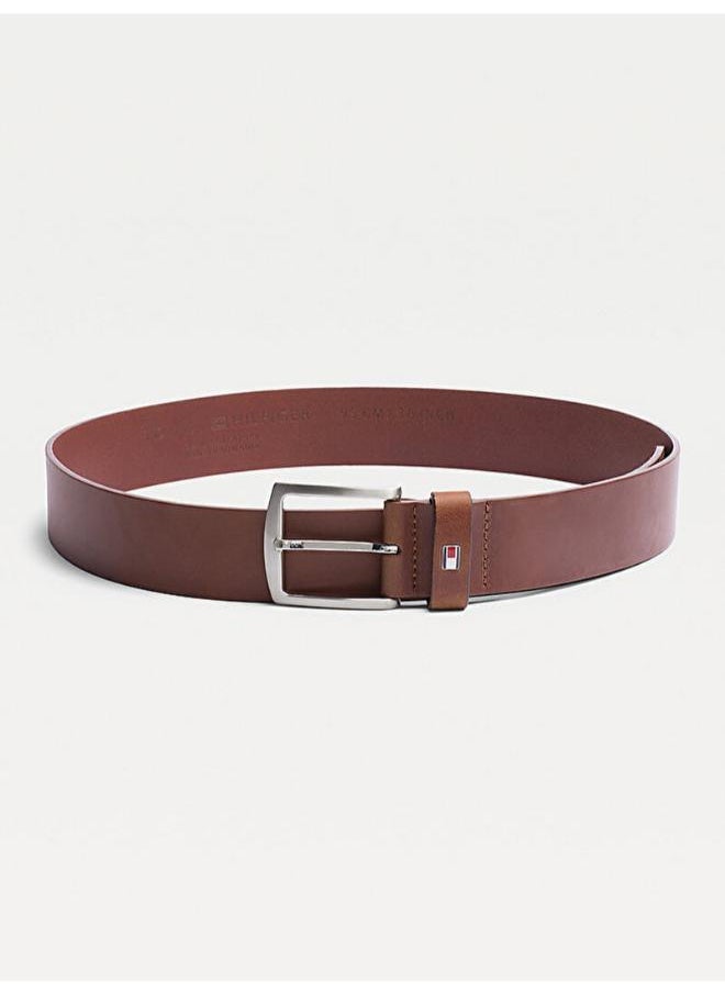 TOMMY HILFIGER Logo Denton Flag Leather Belt  - Image 1