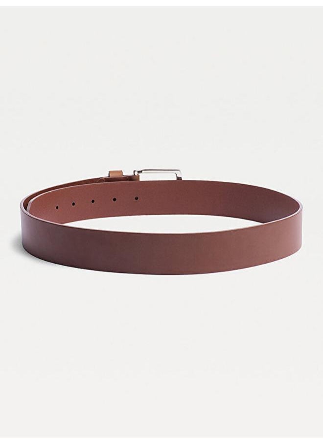 TOMMY HILFIGER Logo Denton Flag Leather Belt  - Image 2