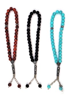 33 Count Muslim Prayer Beads Set of 3