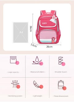 DUNISO Girls School Backpack Waterproof Multifunctional Book Bag with Compartments Large Capacity School Bag Anti Theft Travel Daypack for Girl Kid Students Pupils  - Image 2