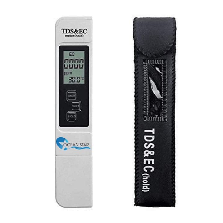 OCEAN STAR TECHNOLOGIES Digital 3-In-1 Water Tds Ec And Temperature Meter - Purity Tester With Atc Function, 1Ppm Resolution, 0-9990 Ppm Measurement Range (Black) - Image 1