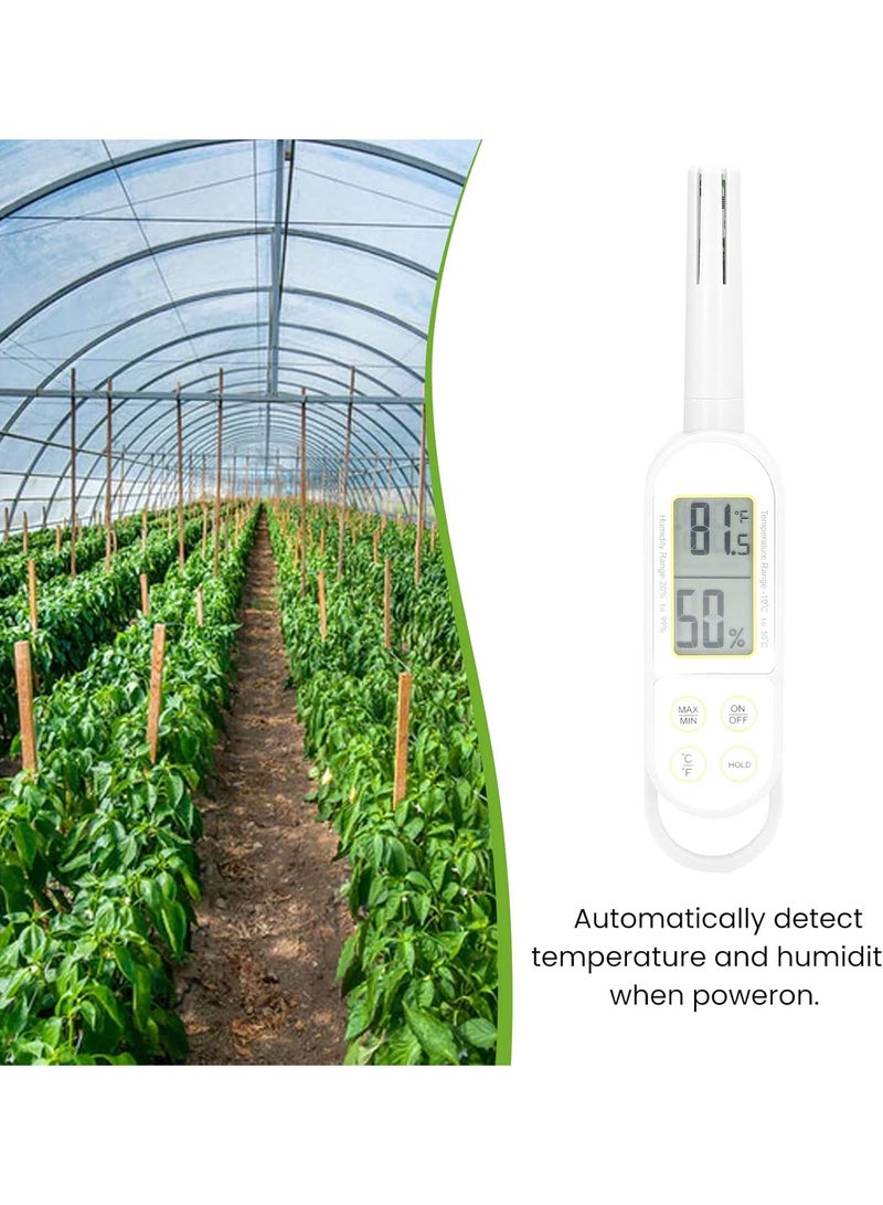 GGOOT Handheld Thermometer Hygrometer Digital Display Temperature Humidity Gauge Meter for Home Greenhouse - Image 4