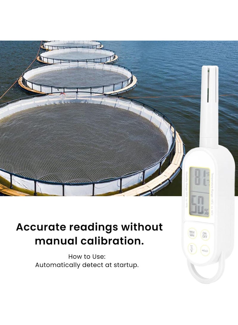 GGOOT Handheld Thermometer Hygrometer Digital Display Temperature Humidity Gauge Meter for Home Greenhouse - Image 3