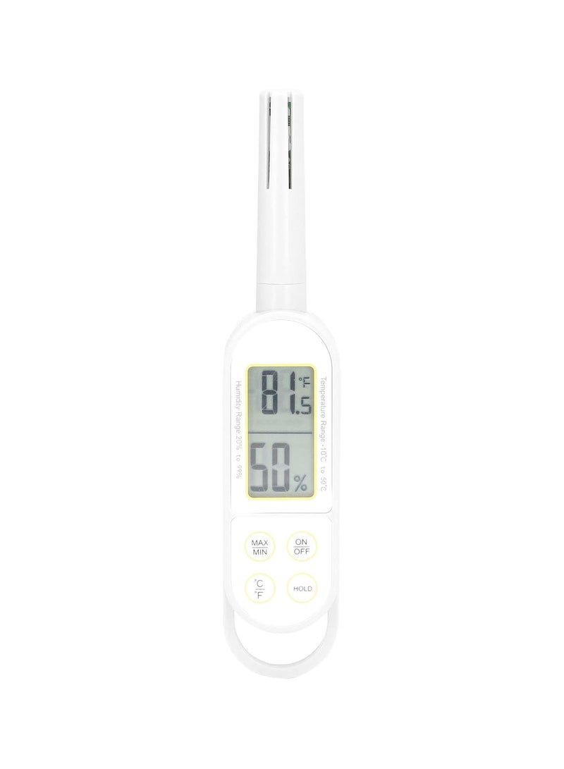 GGOOT Handheld Thermometer Hygrometer Digital Display Temperature Humidity Gauge Meter for Home Greenhouse - Image 1