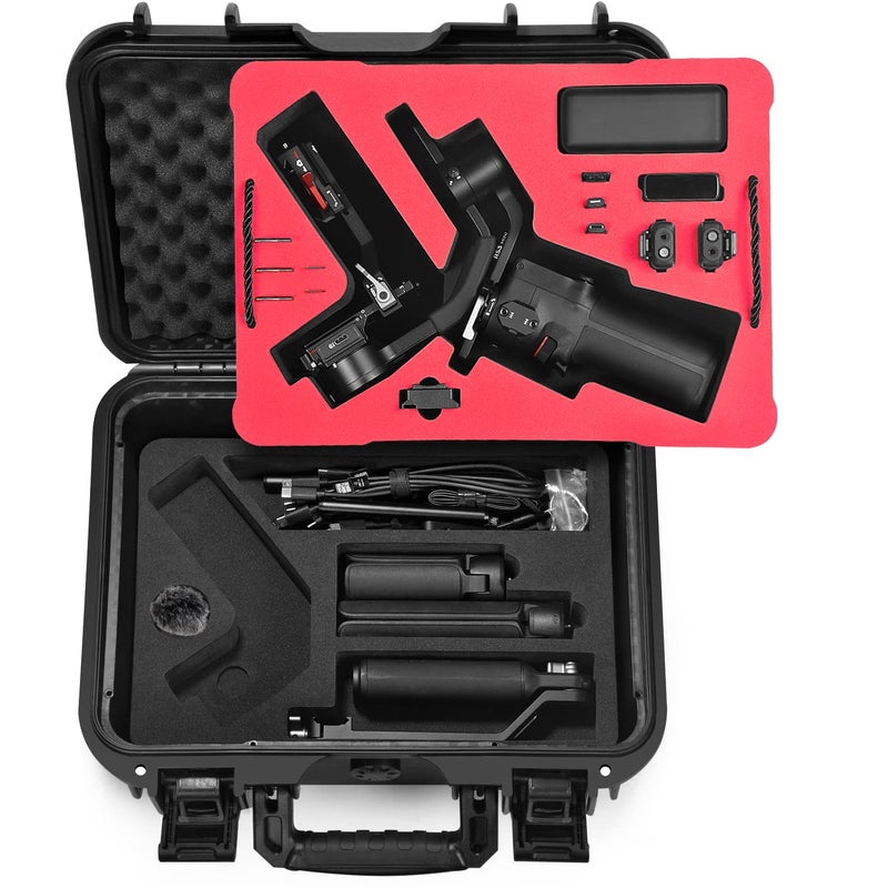 Lekufee Waterproof Hard Carrying Case for DJI RS 3 Mini Gimbal Stabilizer Mic 32Mini 2 TX 1 RX More AccessoriesCase Only - Image 2