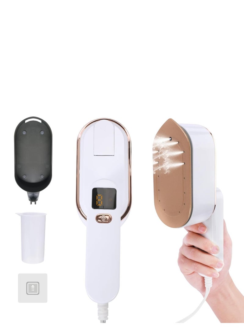 Vparty Travel Steamer Iron for Clothes - 1200W Handheld Size Portable Travel Steamer, 3 Steam Levels Clothes Steamer with LCD Screen, 10S Fast Heat-up Steamer for Dress Shirt Home Travel - Image 1
