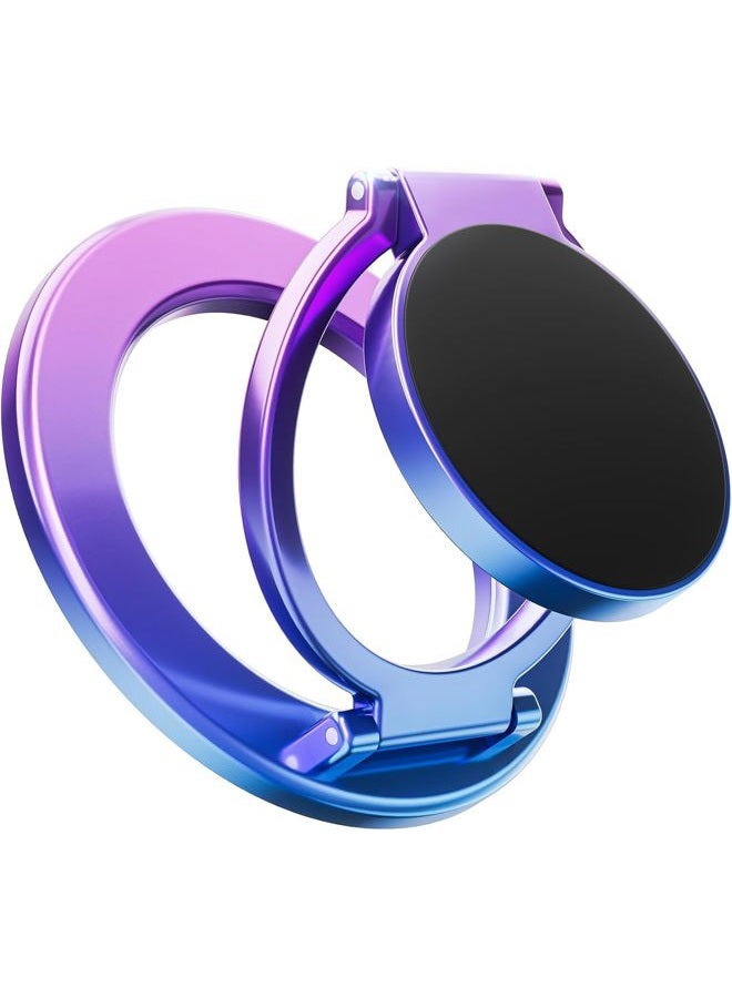 SUPERONE Magnetic Ring Holder for Dual-Side Magnetics, Removable Gym Phone Grip with Kickstand for iPhone 17/16/15/14/13/12 Series MagSafe Case All Phones Compatible with Magnetic Car Mount - Colorful - Image 1