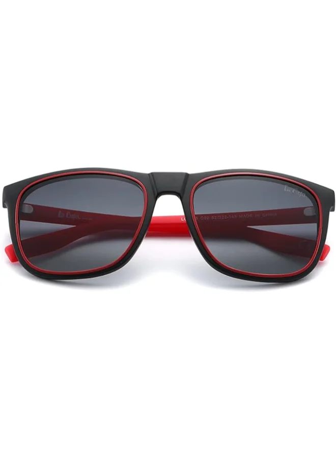 Lee Cooper Women's Polarized Sunglasses Black Frame GR.Grey Mirror Lens 5mm  - LC1006C02