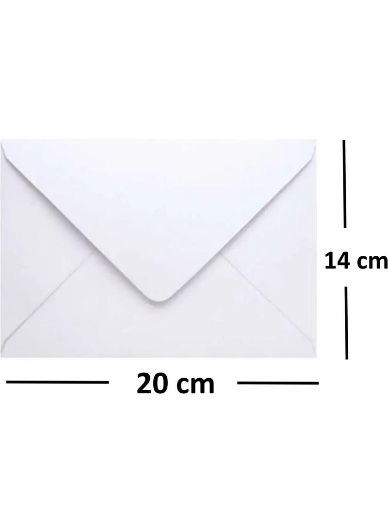 Diplomat - 1000 Pieces 14X20 cm Invitation Envelope 90 gr White - Image 1
