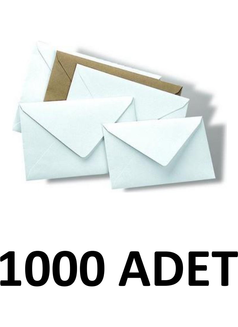 Diplomat - 1000 Pieces 14X20 cm Invitation Envelope 90 gr White - Image 1