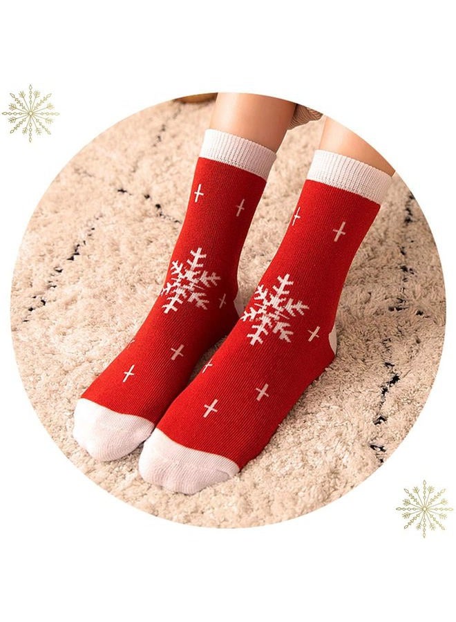 WTTORDE 3 PCS Christmas Kids Socks Warm Winter Crew Socks Unisex Cotton Socks Xmas Gif - Image 5