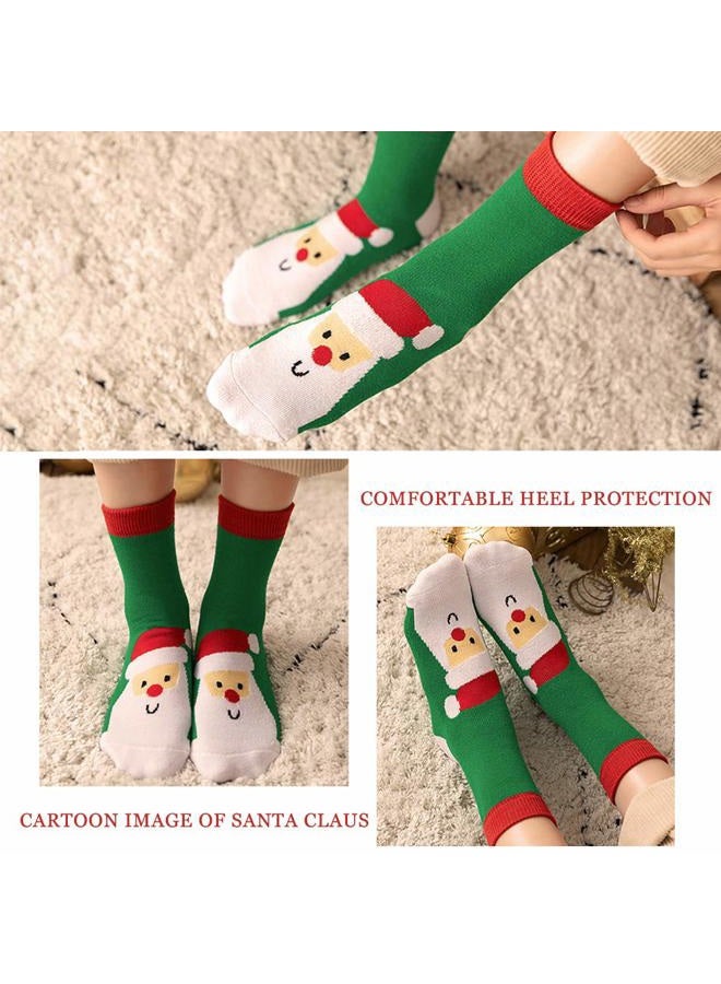 WTTORDE 3 PCS Christmas Kids Socks Warm Winter Crew Socks Unisex Cotton Socks Xmas Gif - Image 3