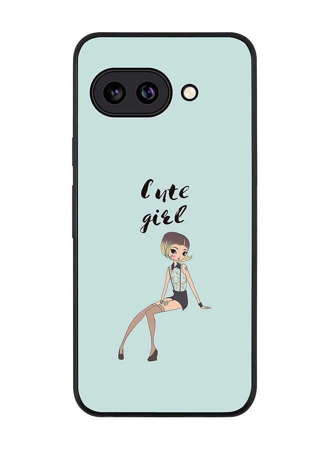 Stylizedd For Google Pixel 9a Case,Slim fit Camera Protection, Shockproof Thin Phone cover  - Shy Cute Girl