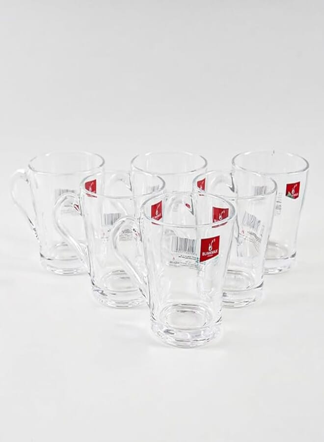 Blinkmax Blink Max brand cup set, pure glass, set of 6 pieces, code: 36