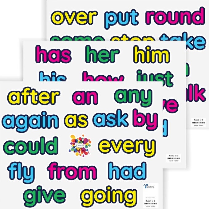 41 DOLCH SIGHT WORDS WALL DECALS FIRST GRADE LIST