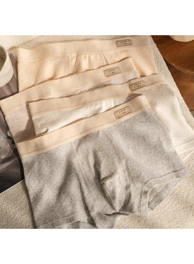 Madallo High-end Color Cotton Men's Underwear 100% Pure Cotton Crotch Antibacterial Spring And Summer Shorts Men's Loose Plus Size Underpants - Image 3
