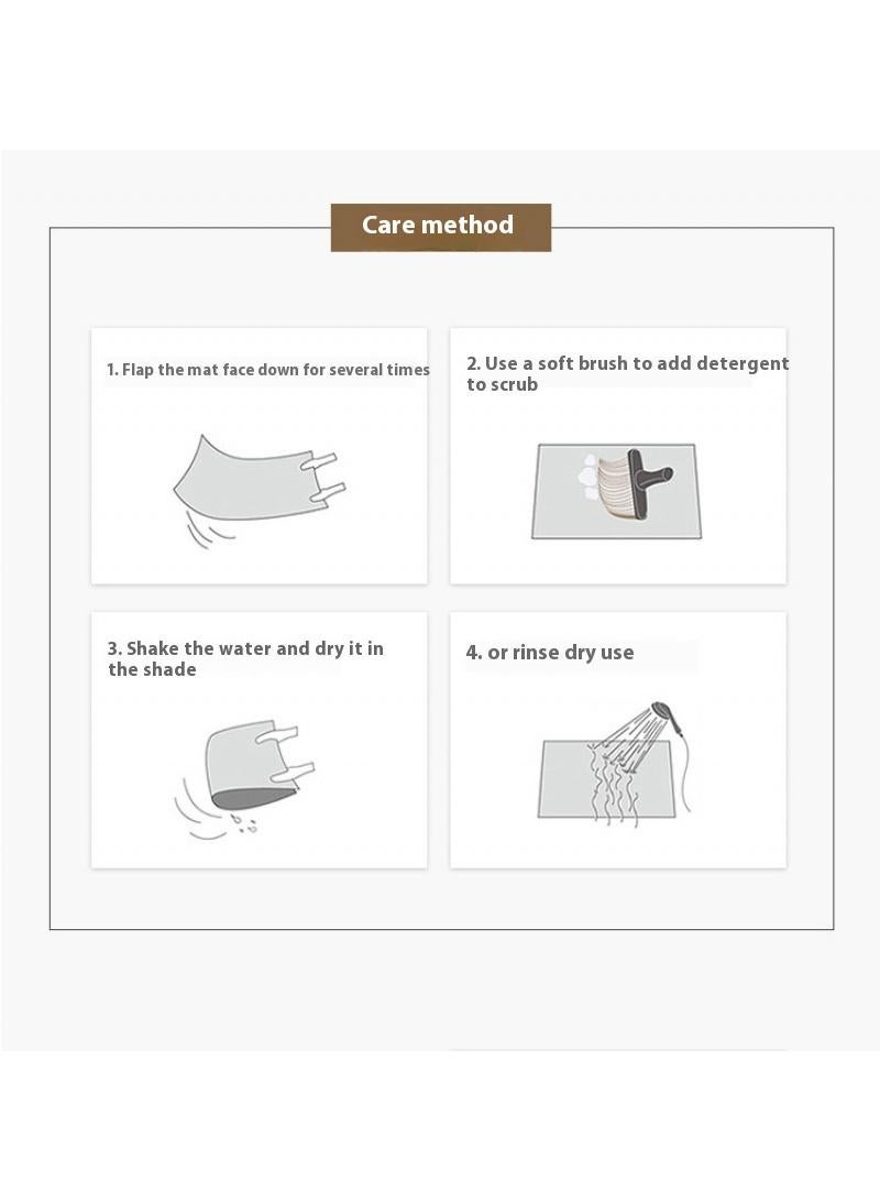 Bluejw 1-Piece Mat For Kid'S Room Number Washable Home Polyester Jumping House Game Mat 60x90cm - Image 3