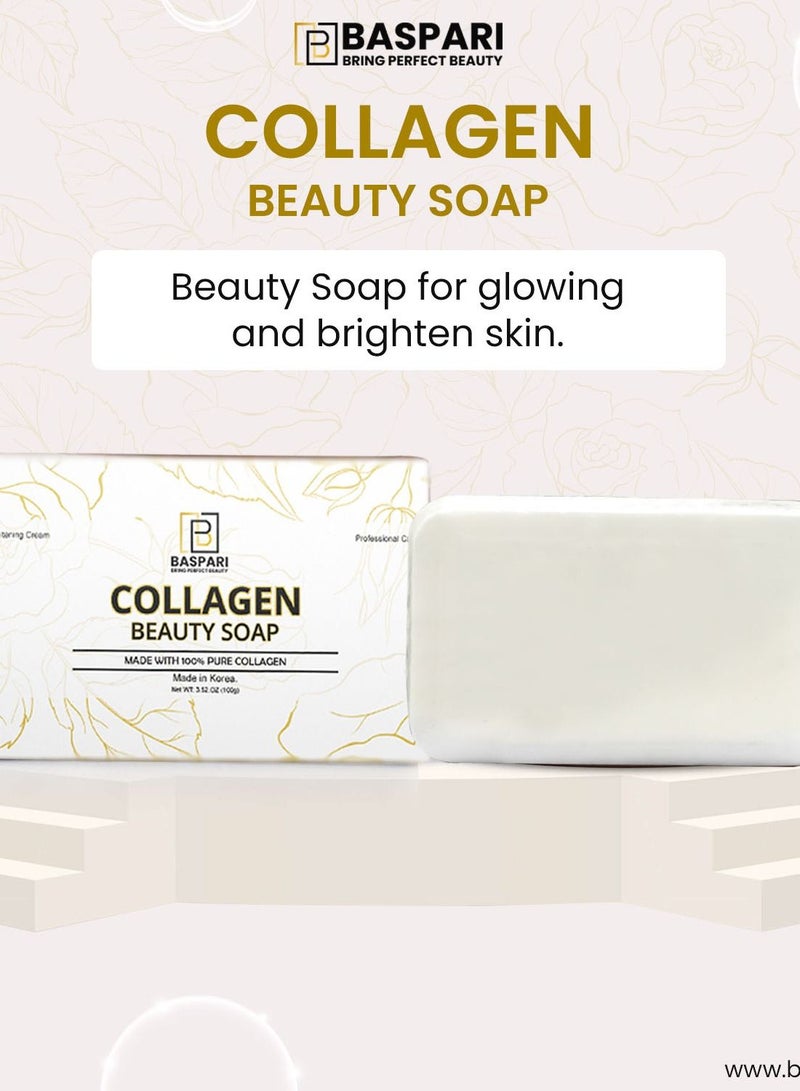 BASPARI Baspari Collagen Soap Natural Collagen Cream Made With 100% Pure Collagen  - Image 5