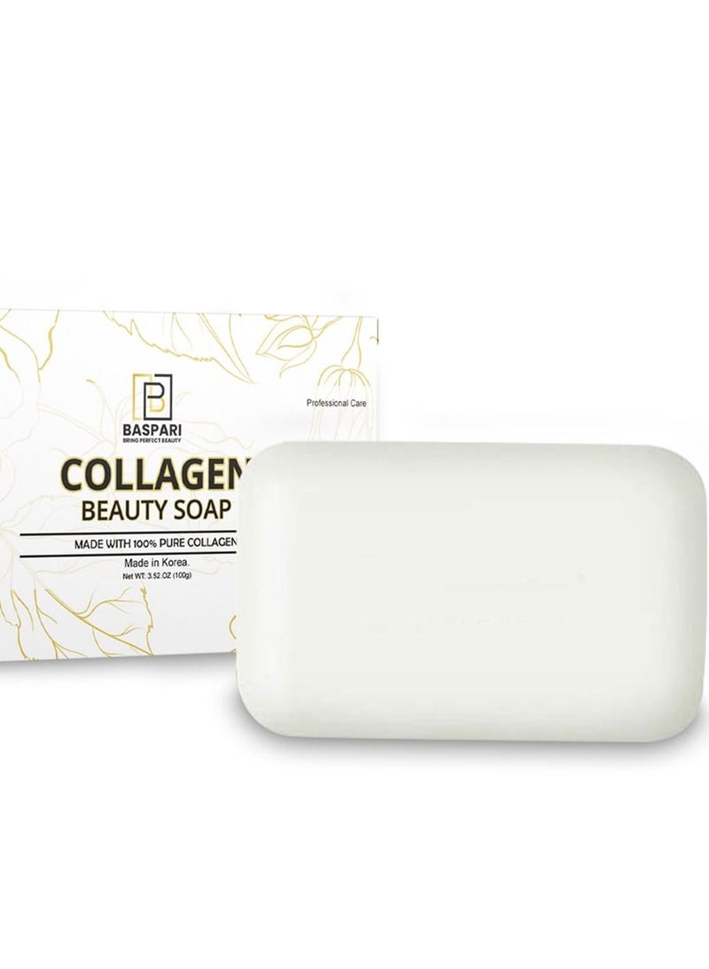 BASPARI Baspari Collagen Soap Natural Collagen Cream Made With 100% Pure Collagen  - Image 1