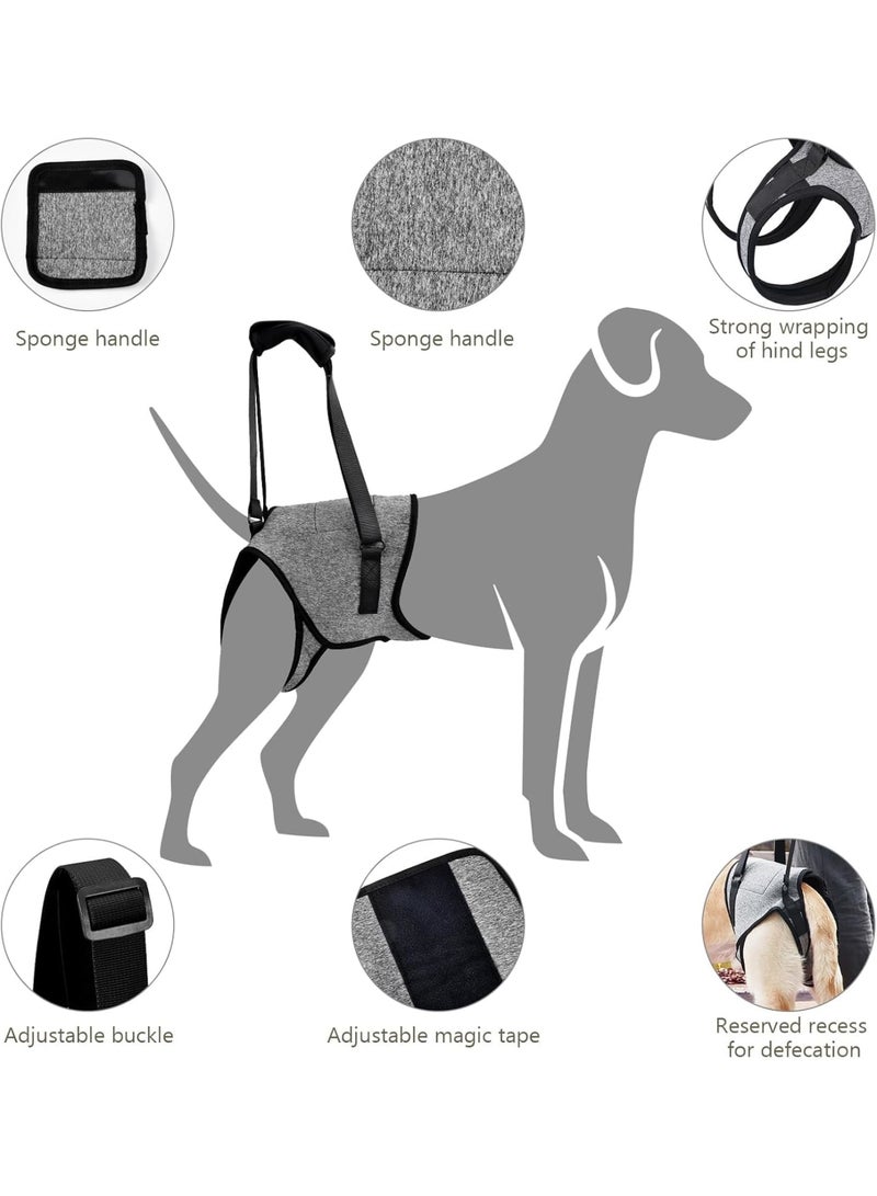 SOLARAE Dog Lifting Harness, Dog Lifting Harness for Back Legs, Dog Lifting Harness to Lift Pets Hind Front Rear for Canine and Old K9 Cruciate Ligament Rehabilitation, Rear Legs Mobility(L) - Image 3