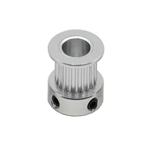 ReliaBot 5PCs Aluminum 2GT Timing Pulley 20 Teeth Bore 8mm for 3D Printer 10mm Width 2GT Timing Belt - Image 4