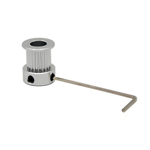 ReliaBot 5PCs Aluminum 2GT Timing Pulley 20 Teeth Bore 8mm for 3D Printer 10mm Width 2GT Timing Belt - Image 3