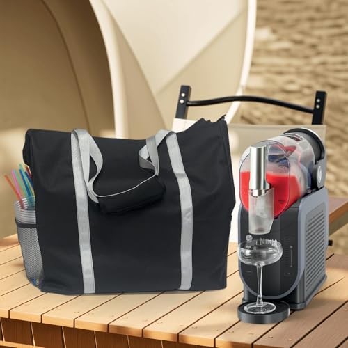 OVRRCSME Travel Party Tote for Slushi Machine FS300 Series and FS299 Large Slushie Travel Bag with Handle Frozen Drink Maker Storage BagBlack - Image 3