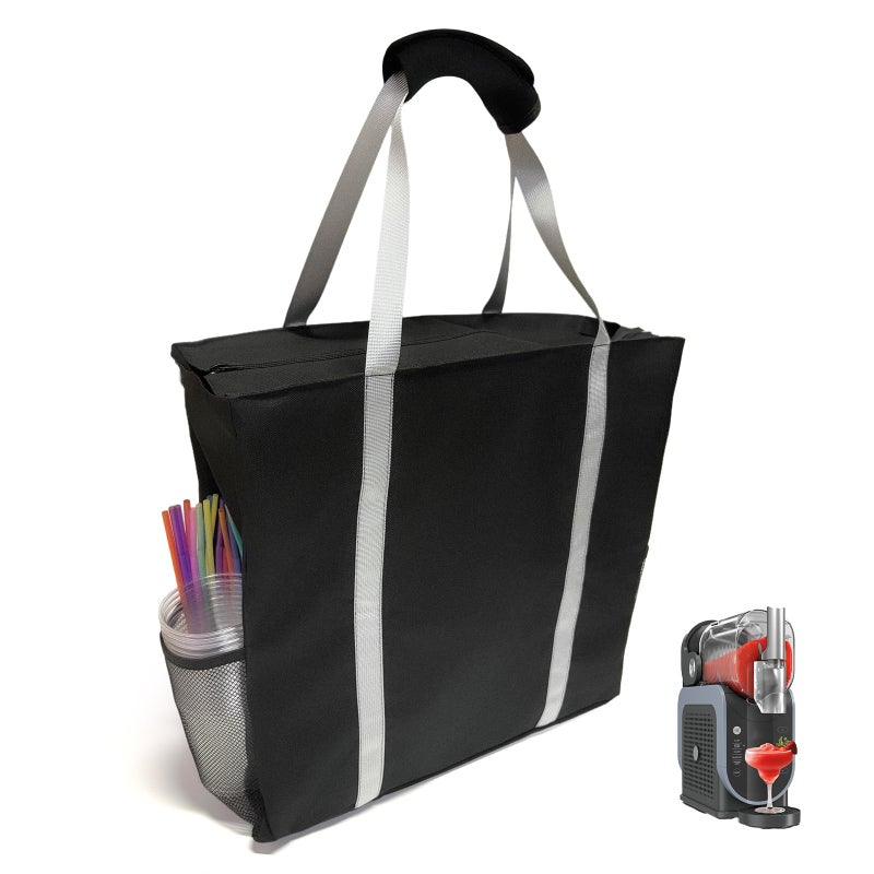 OVRRCSME Travel Party Tote for Slushi Machine FS300 Series and FS299 Large Slushie Travel Bag with Handle Frozen Drink Maker Storage BagBlack - Image 2