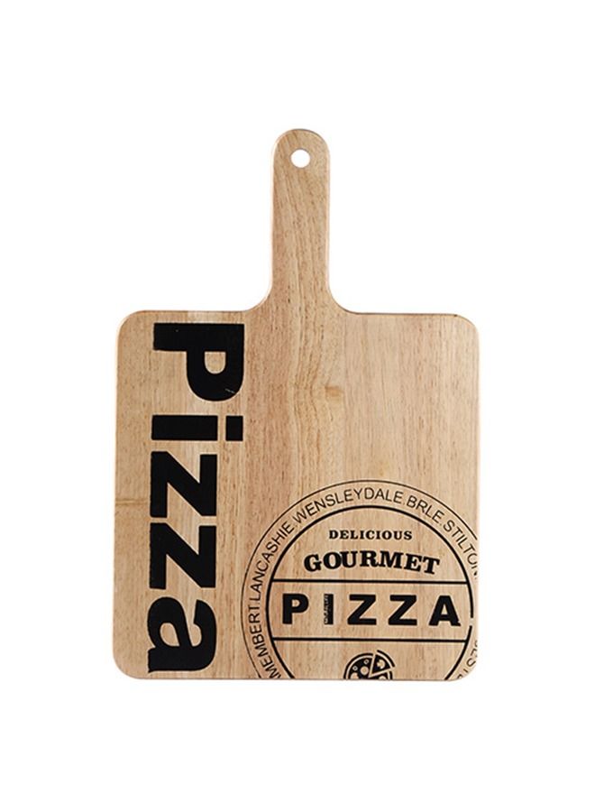 BERGNER Natural Rectangle Wooden Pizza Gourment With Handle 45x30cm - Image 1