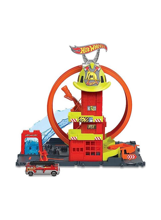 Hot Wheels Hw City Super Fire Station Station  - Image 1