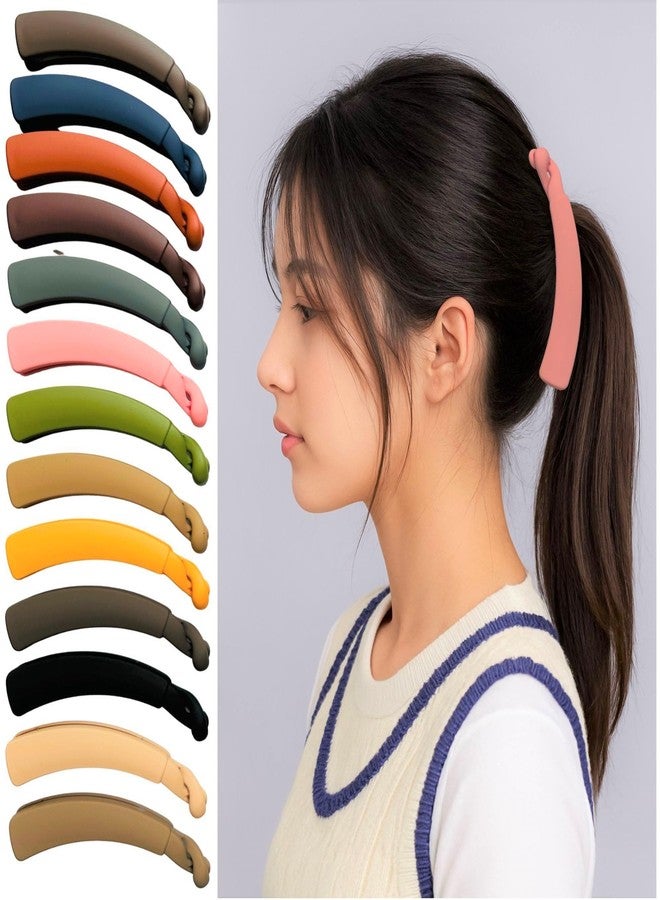 Luxelocks 6 Pack Banana Clips, Hair Accessories, Hair Clips for Women, Claw Clips, Hair Clips, Banana Clips for Girls, banana hair clips for women (MULTICOLOR) - Image 1