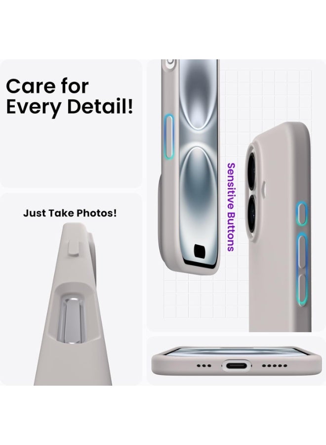 Liquid Silicone Case for iP 16 – Soft Touch, Shockproof, Anti-Scratch Protective Phone Cover with Microfiber Lining – Full-Body Protection - Image 3