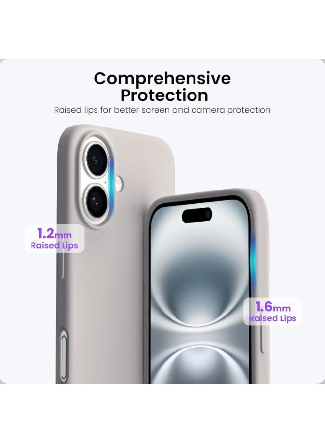 Liquid Silicone Case for iP 16 – Soft Touch, Shockproof, Anti-Scratch Protective Phone Cover with Microfiber Lining – Full-Body Protection - Image 2