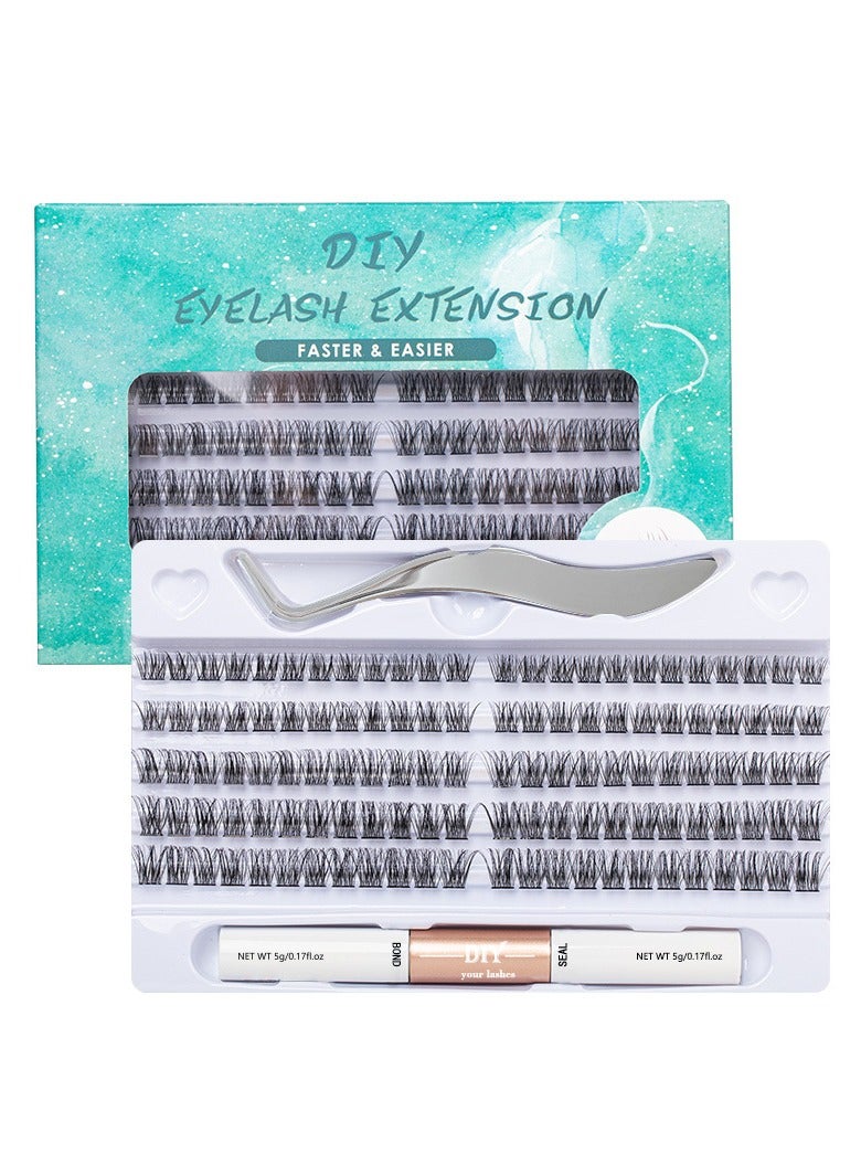 GUDOO 120 مجموعة من الرموش الصناعية الجذرية، رموش فردية، رموش صناعية قابلة لإعادة الاستخدام بمظهر طبيعي - Image 1