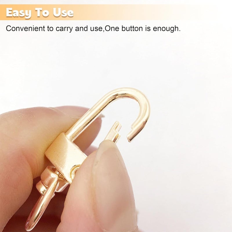 RED APPEL Metal Clasps Lobster for Handbag, Spring Ring, Purse Dog Hook, Key Chain Swivel Trigger Snap Hook DIY and Purse Making Accessories - Image 3