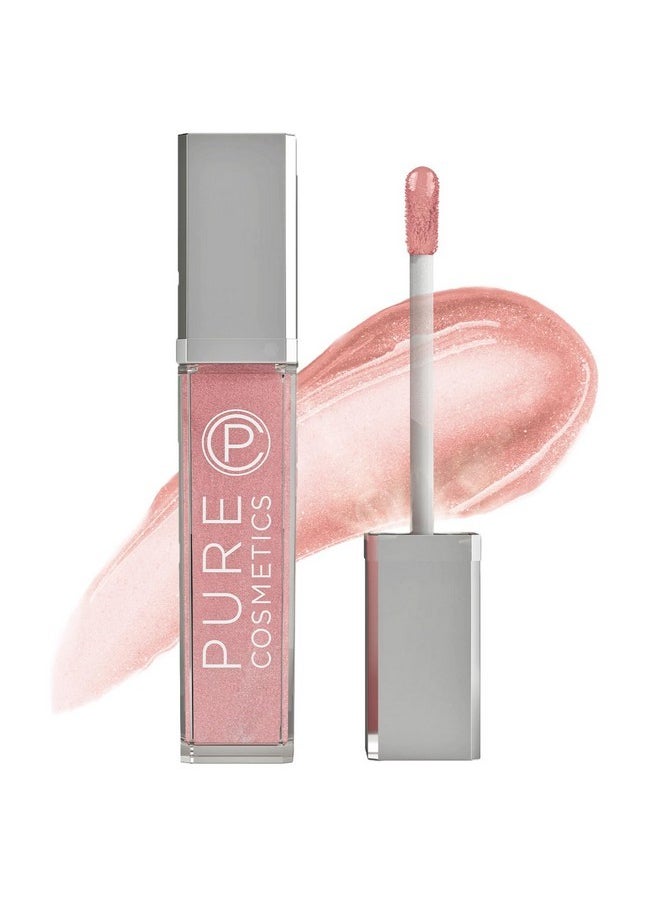 Pure Cosmetics Pure Cosmetics Pure Illumination Lip Gloss - LED-lit Applicator w/Side Mirror - Non-Sticky, Moisturizing & Hydrating Lip Glosses - Soothes & Protects Dry Chapped Lips (Oopsy Daisy)  - Image 1