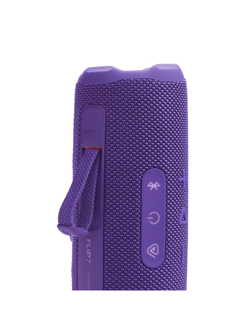 JBL Flip 7 - Sound With Ai Sound Boost, Up To 16 Hours Of Playtime, Multi-Speaker Connection Via Auracast, And Waterproof, Dustproof, Drop-Proof Design For All Adventures Purple - Image 5