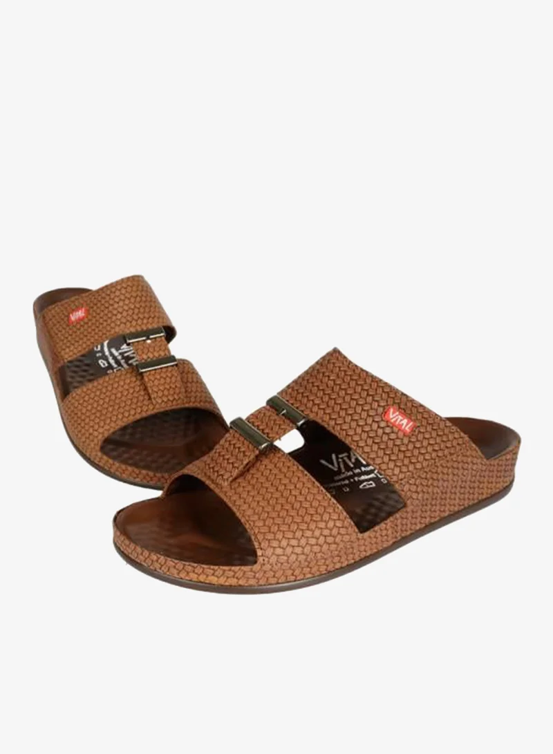 Vital Tobacco 148-1100 Vital Mens Vital - Country Sandals 09131B Tobacco for Men | Best Price UAE