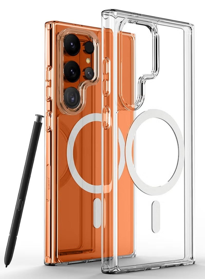 general Samsung Galaxy S26 Ultra Clear Magnetic Case – [Qi2 Certified] Ultra-Slim Anti-Yellowing TPU Bumper – Transparent Protective Cover for S26 Ultra 6.9" (2026) - Image 1