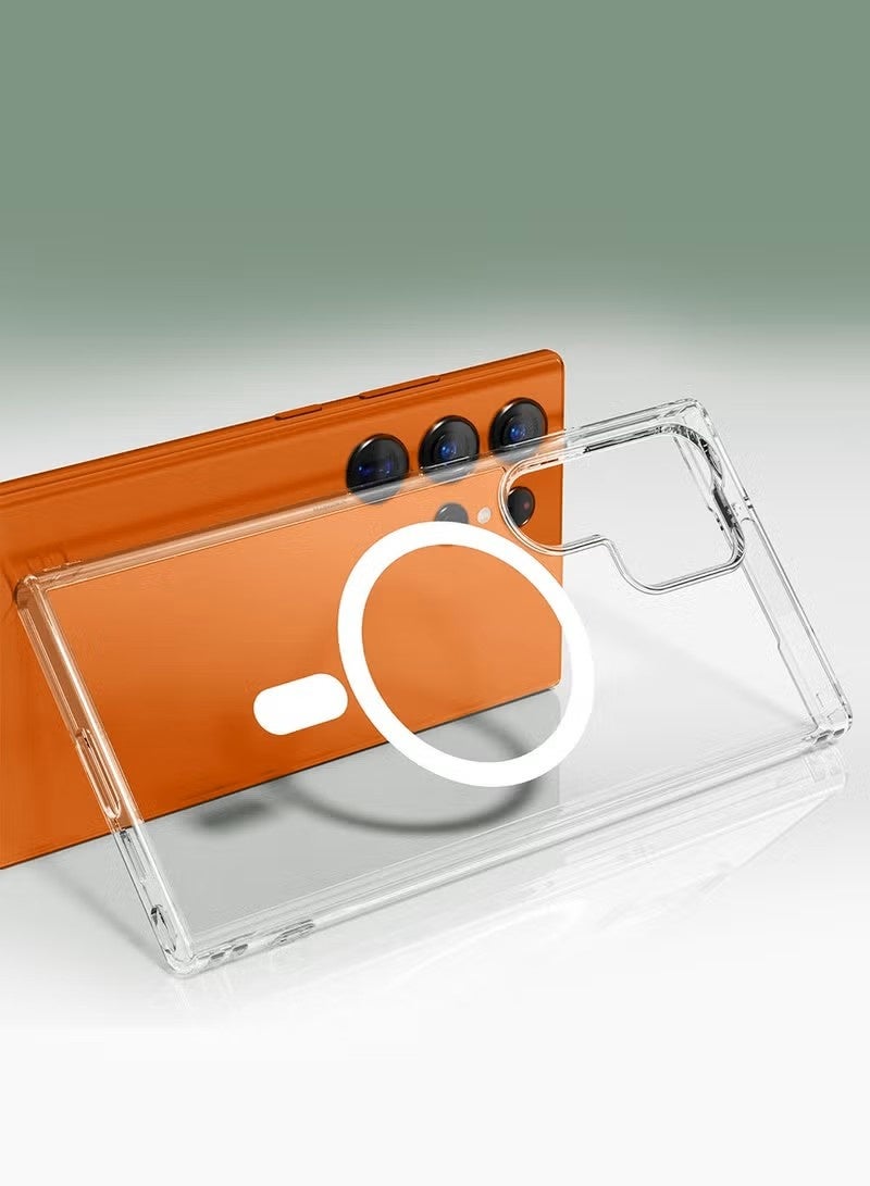 general Samsung Galaxy S26 Ultra Clear Magnetic Case – [Qi2 Certified] Ultra-Slim Anti-Yellowing TPU Bumper – Transparent Protective Cover for S26 Ultra 6.9" (2026) - Image 4