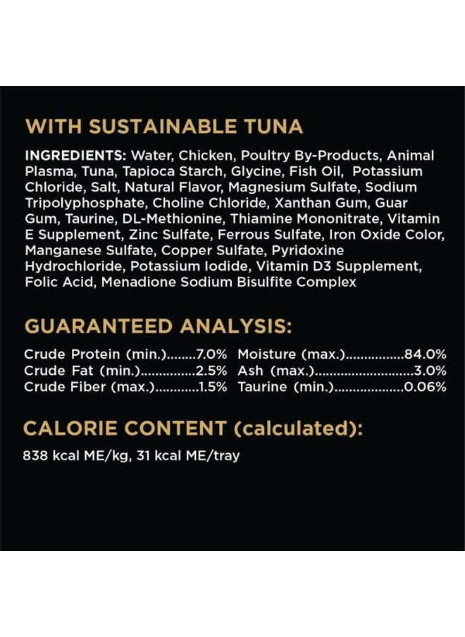 Sheba Perfect Portions Cuts In Gravy Adult Wet Cat Food Trays, Roasted Chicken, Gourmet Salmon, And Sustainable Tuna Entrée, Easy Peel TwinPack  18 Count (Pack Of 2)  - Image 2